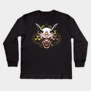 oni hanya mask Kids Long Sleeve T-Shirt